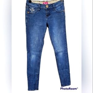 Soundgirl Juniors Skinny Jeans Size 5 Blue Denim